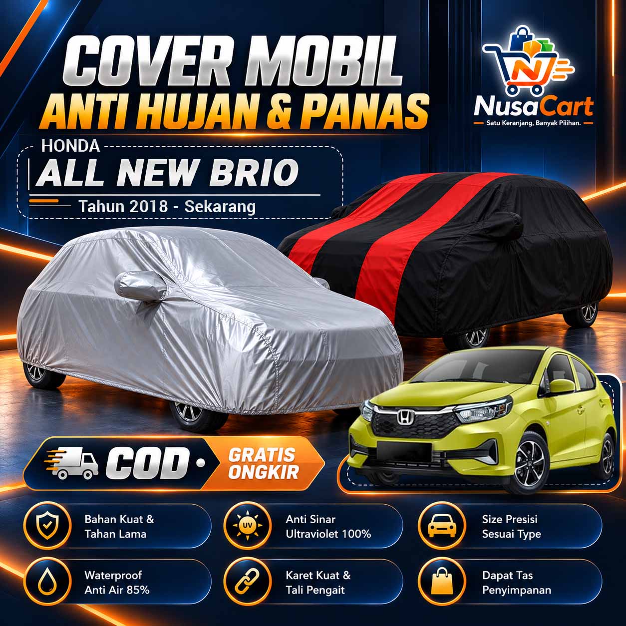 Cover Mobil Honda All New Brio