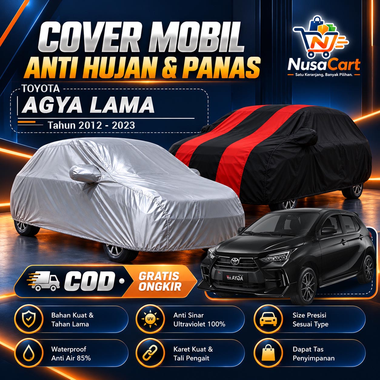 Cover Mobil Toyota Agya Lama